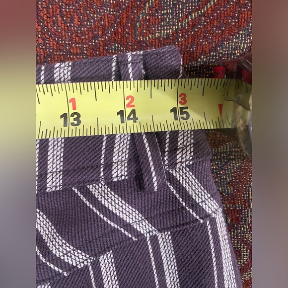 Vince Brown Striped 2 Pocket Mini Skirt Women's Size 4 New With Tags NWT - Picture 7 of 8